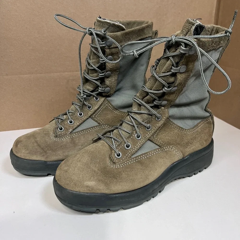 Belleville 690V Mens 6.5 R Air Force Flight Boots Sage Green Gore-Tex Vibram USA